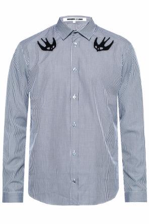 Checked shirt with a swallow motif, zdjęcie 1 Checked shirt with a swallow motif od McQ Alexander McQueen